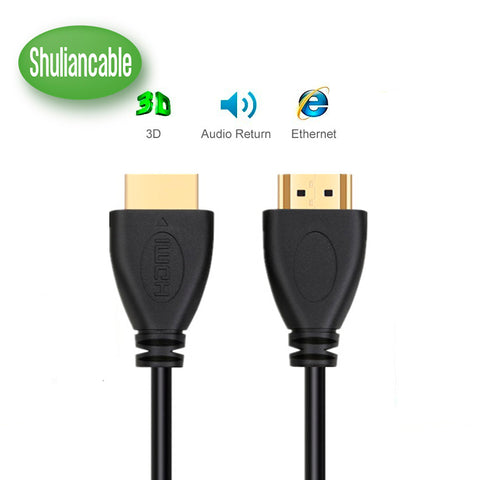 ShuliancableHigh Speed HDMI Cable Male to Male Gold HDMI 1.4V Version 1080P 3D for PS3 projector HD LCD Apple TV computer cable