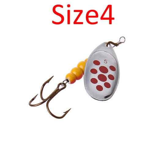 FISH KING  1PC Size1- Size 5 Fishing Spoon Hard Bait Mepps Lure Artificial Jig Vissen Tackle For Fishing