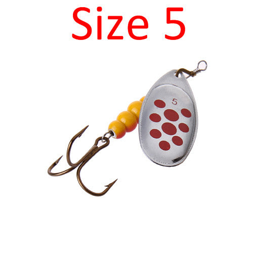 FISH KING  1PC Size1- Size 5 Fishing Spoon Hard Bait Mepps Lure Artificial Jig Vissen Tackle For Fishing