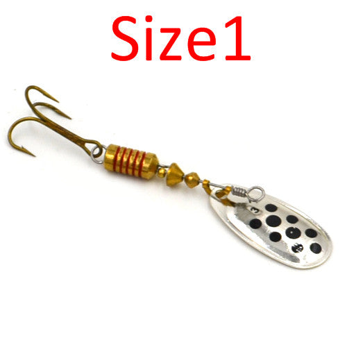 FISH KING  1PC Size1- Size 5 Fishing Spoon Hard Bait Mepps Lure Artificial Jig Vissen Tackle For Fishing