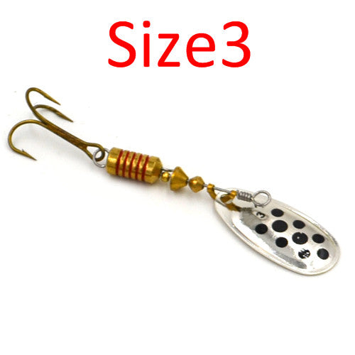 FISH KING  1PC Size1- Size 5 Fishing Spoon Hard Bait Mepps Lure Artificial Jig Vissen Tackle For Fishing