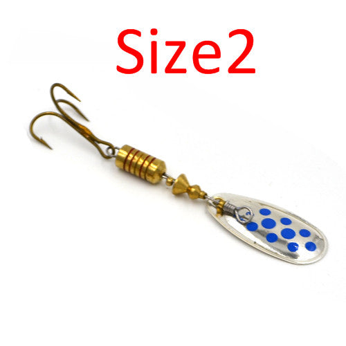 FISH KING  1PC Size1- Size 5 Fishing Spoon Hard Bait Mepps Lure Artificial Jig Vissen Tackle For Fishing