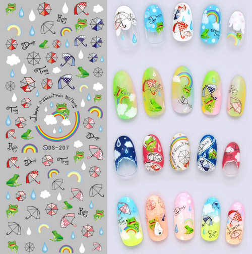 Rocooart DS221 DIY Nail Design Water Transfer Nails Art Sticker paradise Vacation Nail Wraps Sticker Watermark Fingernails Decal