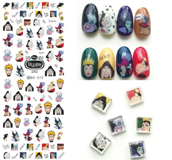 Rocooart DS373-384 Water Transfer Nails Art Sticker Harajuku Element Cats Kitty Caterpillar Nail Wrap Sticker sticker