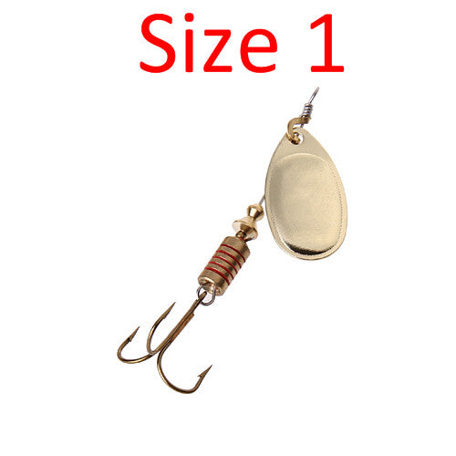 FISH KING 1PC Size1-Size4 Fishing Hook Mepps Spinner Fishing Lures With Knife-edged Treble Hooks Bulk Fishing Tackle Pesca