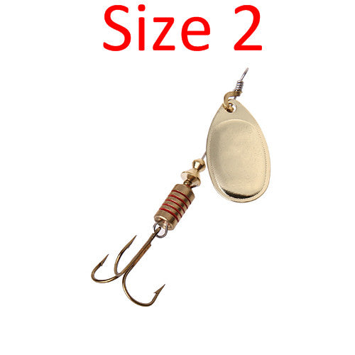 FISH KING 1PC Size1-Size4 Fishing Hook Mepps Spinner Fishing Lures With Knife-edged Treble Hooks Bulk Fishing Tackle Pesca