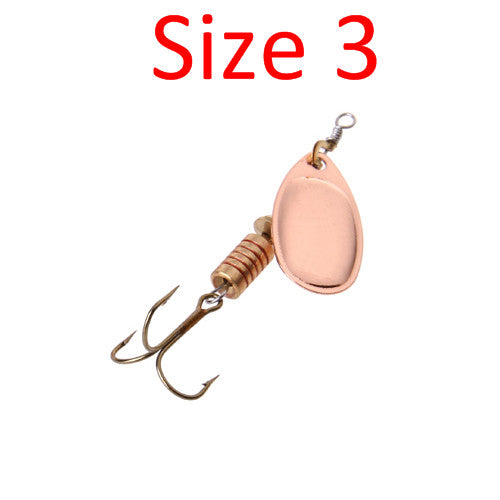 FISH KING 1PC Size1-Size4 Fishing Hook Mepps Spinner Fishing Lures With Knife-edged Treble Hooks Bulk Fishing Tackle Pesca