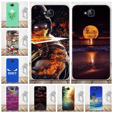 For Huawei Y6 Pro Soft TPU Phone Case For Huawei Honor 4C Pro / Enjoy 5/ Y6 Pro 5.0" Back Cover For Huawei Honor 4C pro Cases