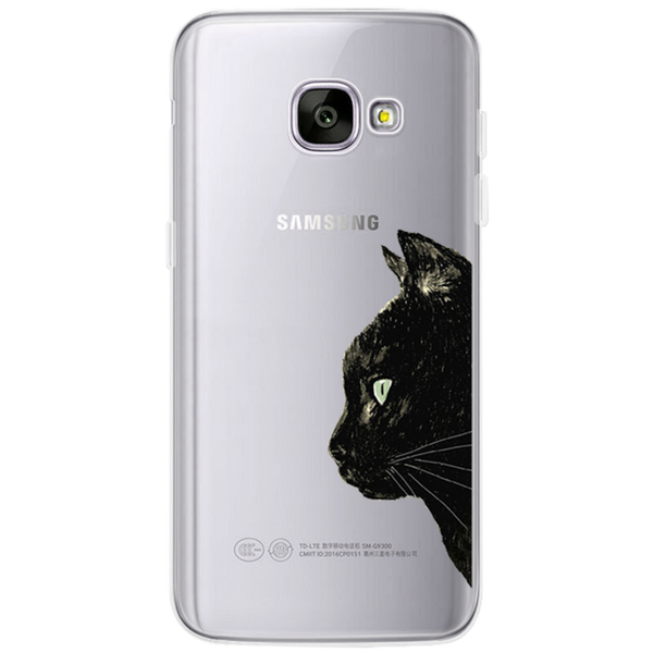 Coque For Samsung Galaxy S4 S5 S6 S7 Edge S8 Plus A3 A5 2016 2015 2017 prime J1 J2 J3 J5 J7 Case TPU Silicon Cover Cat Fundas