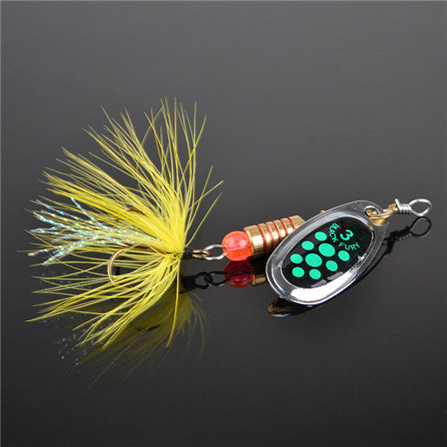 FISH KING 1PC Size0-Size5 Fishing Hard Lure Bait Leurre Peche Mepps Spoon Fishing Tackle Vissen Pesca Acesorios