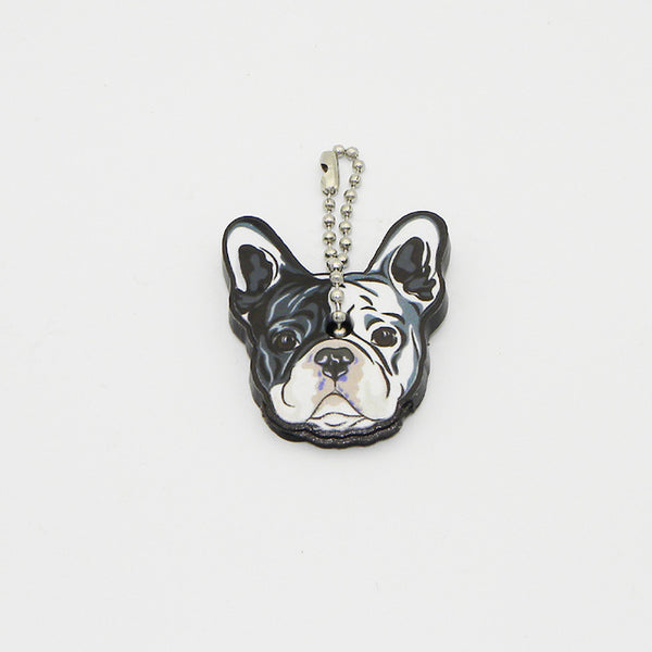 Silicone Bulldog Dog Key Cover Key Cap Keychain Key Chain Women Girls Kids Bag Charm Accessories Key Holder Key Ring Pendant