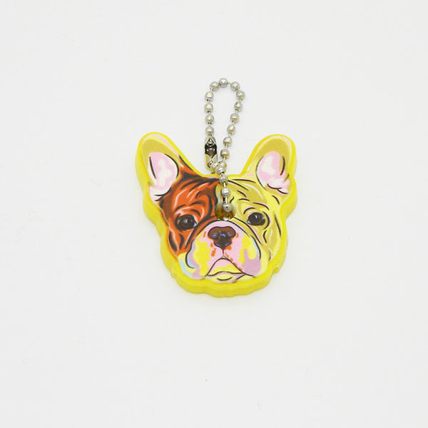 Silicone Bulldog Dog Key Cover Key Cap Keychain Key Chain Women Girls Kids Bag Charm Accessories Key Holder Key Ring Pendant