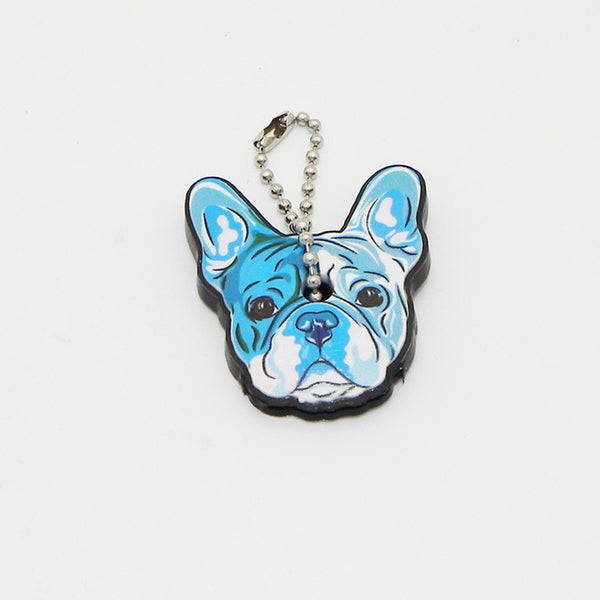 Silicone Bulldog Dog Key Cover Key Cap Keychain Key Chain Women Girls Kids Bag Charm Accessories Key Holder Key Ring Pendant