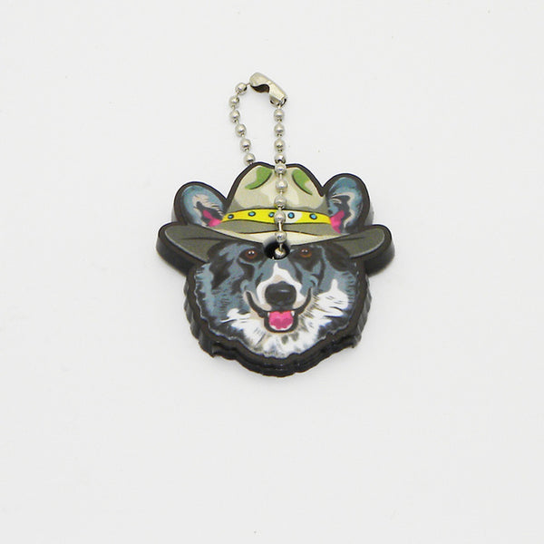 Silicone Bulldog Dog Key Cover Key Cap Keychain Key Chain Women Girls Kids Bag Charm Accessories Key Holder Key Ring Pendant