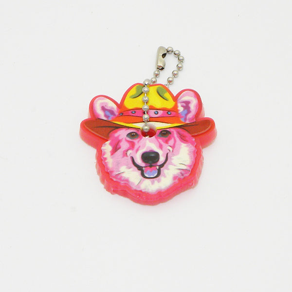 Silicone Bulldog Dog Key Cover Key Cap Keychain Key Chain Women Girls Kids Bag Charm Accessories Key Holder Key Ring Pendant
