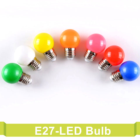 E27 220V SMD 2835 Bombillas Lamparas 1W 3W Colorful Led Bulb For chandelier New Year Christmas Decoration Red Blue LED Lights