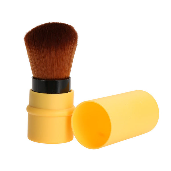 Retractable Makeup Brush Mini Portable Face Powder Contour Foundation Blusher Brush Professional Cosmetic Blending Tools