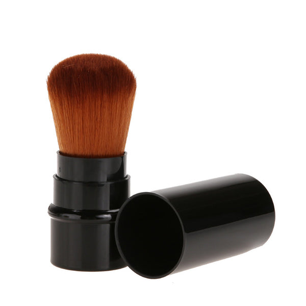 Retractable Makeup Brush Mini Portable Face Powder Contour Foundation Blusher Brush Professional Cosmetic Blending Tools