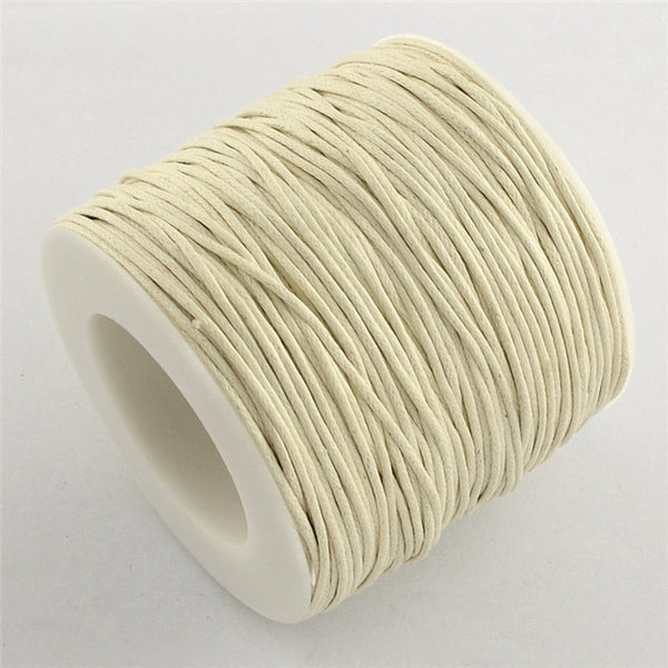 100yard Waxed Thread Cotton Cord 1mm String Strap Fit shamballa Bracelet Necklaces Jewelry Findings for DIY ,about 27colors