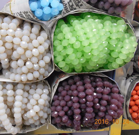 4MM 145 piece/lot Bicone crystal beads Cut Faceted Round Glass Beads Free Shipping