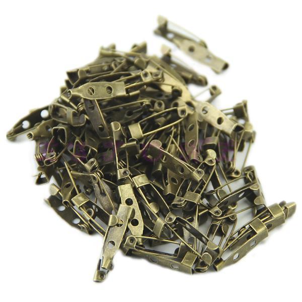 100pcs/lot 20mm DIY Safety Pins Brooch Jewelry Accessory