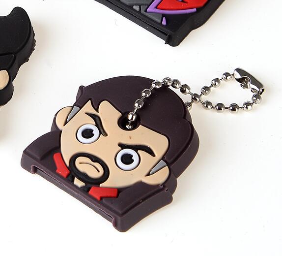 Super Hero Anime Key Cap Batman Hulk Keychain Women Bag Charm Key Holder Iron Man Key Chain Silicone Key Ring Superman Key Cover