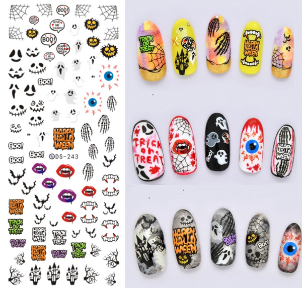 Rocooart DS208 Nail Design Water Transfer Nails Art Sticker Color Ocean Fishes Nail Wraps Sticker Watermark Fingernails Decals