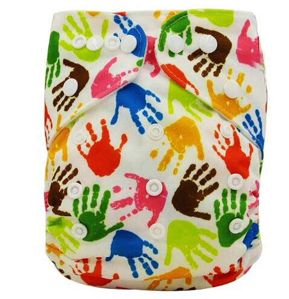Baby Cloth Diaper Cover Bamboo Velour Fitted Diaper Washable Brand Baby Nappy Animal Print Reusable Baby Diapers Couche Lavable