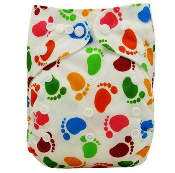 Baby Cloth Diaper Cover Bamboo Velour Fitted Diaper Washable Brand Baby Nappy Animal Print Reusable Baby Diapers Couche Lavable