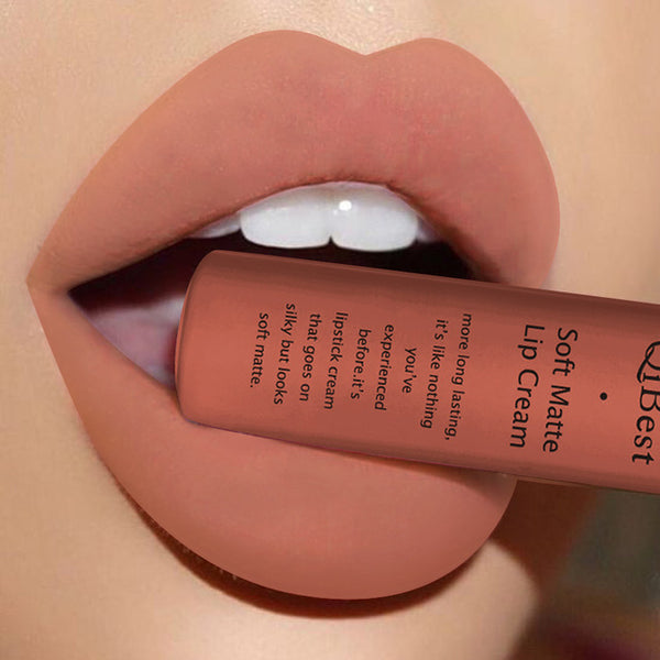Brand Makeup Matte Nude Liquid Lipstick Cosmetic Waterproof Black Brown Pigment Long Lasting Lip Tint matt lip gloss lot