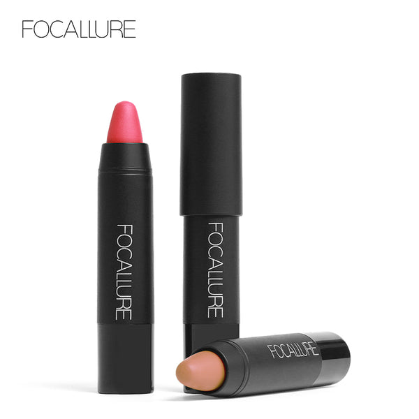 FOCALLURE 7 New Matte Colors Lipstick Waterproof Makeup Pigment Brown Nude Matte Lipstick Matte Lip Stick