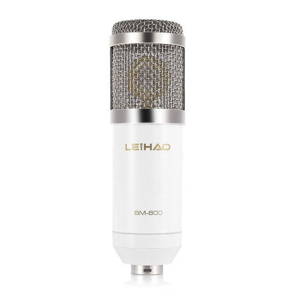 LEIHAO BM - 800 BM800 Dynamic Condenser Wired Microphone Mic Sound Studio for Singing Recording Kit KTV Karaoke with Shock Mount