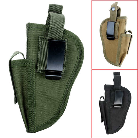 Waterproof Hunting Military Tactical Left Right Hand Gun Pistol Holster Shooting Airsoft Gun Pouch Mag Slot Holder Quick Release