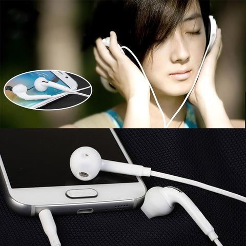 3.5mm Wired Earphone Stereo Headphones Portable Sport Running Headset with Mic Volume Control Universal for iPhone Samsung S6