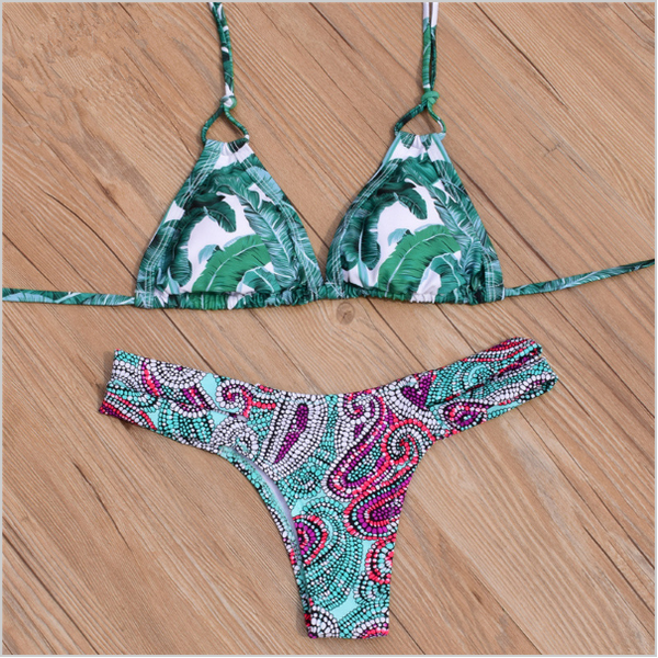 2016 Sexy Thong Bikini Newest Padded Vintage Bikini Sets Push Up Swimwear Women Retro Swimsuit Brazilian Biquini Maillot De Bain