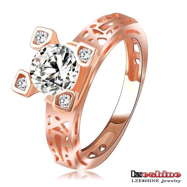 LZESHINE Luxury Quality Hearts & Arrows Micro Inlay Cut Cubic Zirconia Wedding/Engagement Rings For Women CRI0001