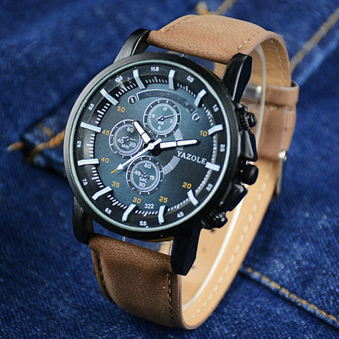 YAZOLE Wrist Watch Men Watch Fashion Luminous Watches Men's Watch Waterproof Clock saat montre relogio masculino reloj hombre