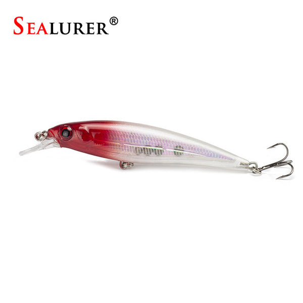 1PCS Laser Minnow Fishing Lure 11CM 13G pesca hooks fish wobbler tackle crankbait artificial japan hard bait swimbait