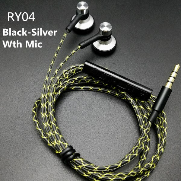 RY04 original in-ear Earphone metal  15mm music  quality sound HIFI Earphone (IE800 style cable) 3.5mm stereo dynamic headphones