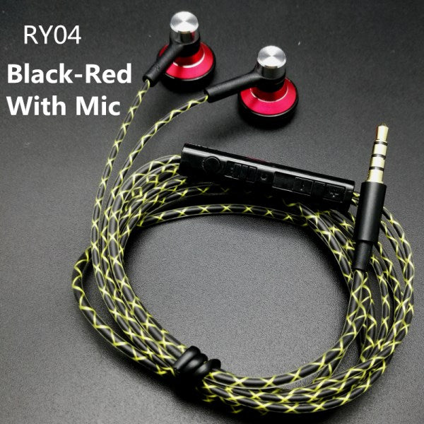 RY04 original in-ear Earphone metal  15mm music  quality sound HIFI Earphone (IE800 style cable) 3.5mm stereo dynamic headphones