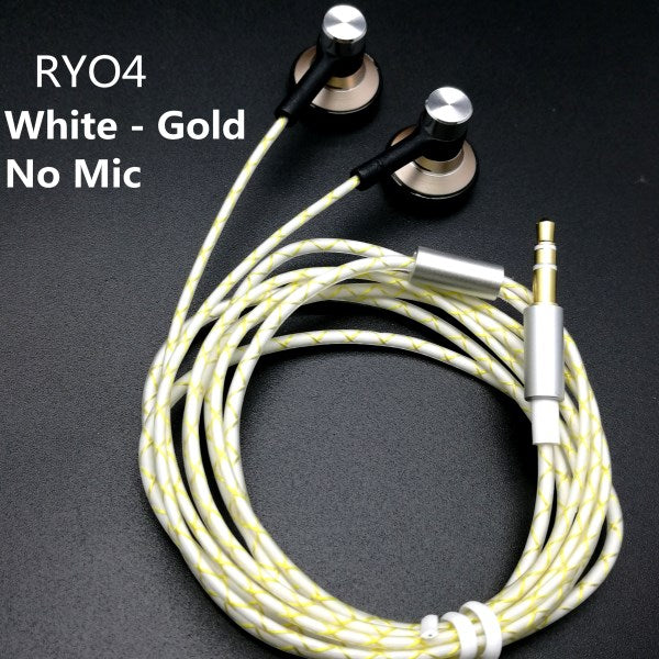 RY04 original in-ear Earphone metal  15mm music  quality sound HIFI Earphone (IE800 style cable) 3.5mm stereo dynamic headphones