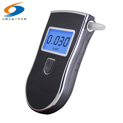 NEW Hot selling Professional Police Digital Breath Alcohol Tester Breathalyzer Free shipping Dropshipping