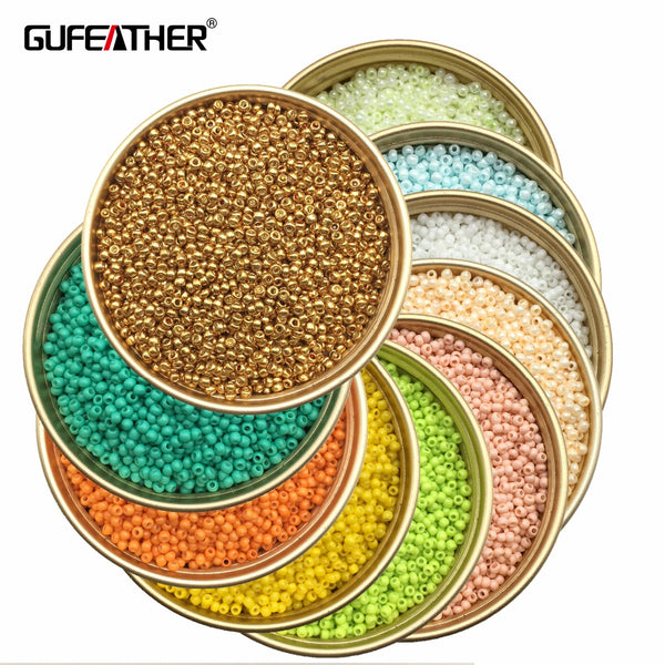 GUFEATHER Z81/2MM Beads/jewelry accessories/charms/beads & jewelry making/diy/seed beads  20g/bag