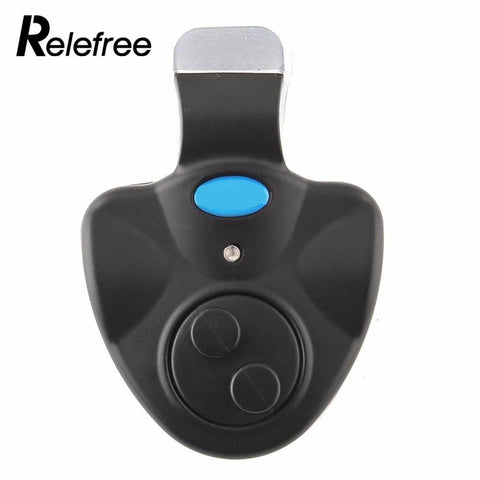 Relefree Black Small Mini Electronic Wireless ABS Fish Bite Alarm Sound Running LED Sensitive Mat Fishing Accessories