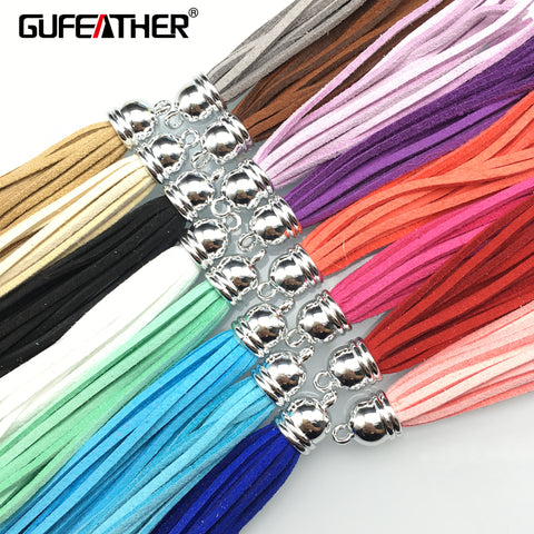 GUFEATHER L14/8CM Suede tassel/jewelry accessories/jewelry findings/diy accessories/jewelry making/jewelry materials/tassel