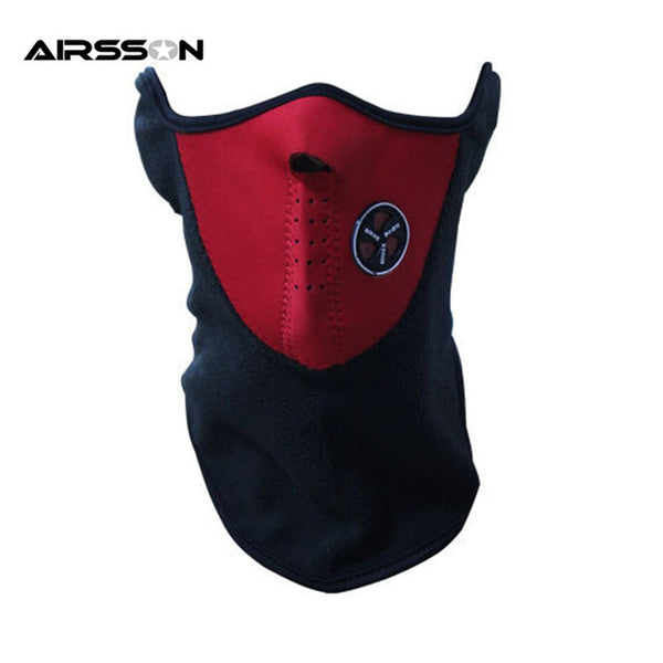 Airsoft Warm Fleece Bike Half Face Mask Cover Face Hood Protection Ski Cycling Sports Outdoor Winter Neck Guard Scarf Warm Mask