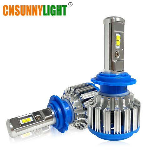 CNSUNNYLIGHT Car Headlight H7 H4 LED H8/H11 HB3/9005 HB4/9006 H1 H3 9012 H13 9004 9007 70W 7000lm Auto Bulb Headlamp 6000K Light