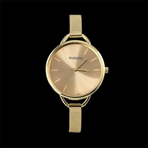 womage brand gold watch women watches stainless steel women's watches fashion ladies watch clock bayan kol saati reloj mujer