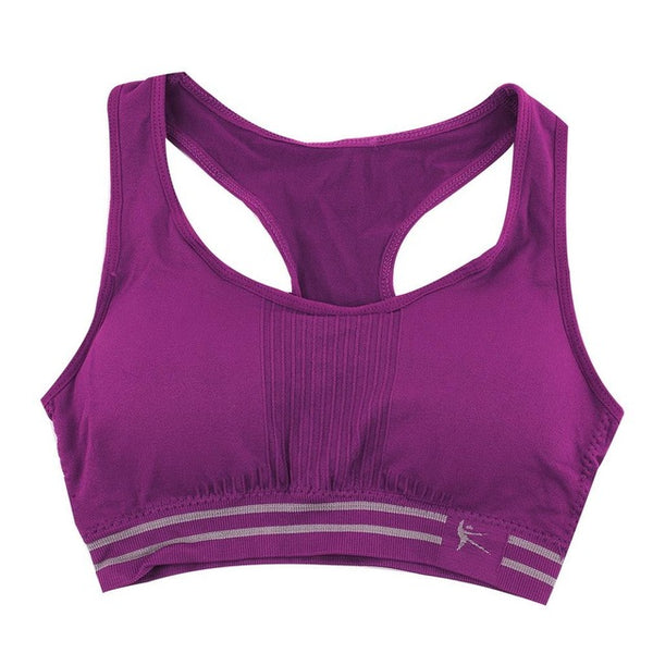 Absorb Sweat Quick Drying Sports Gym Push Up Bra Fitness Padded Stretch Workout Top Vest Running Sleeveless Yoga Underwear Women