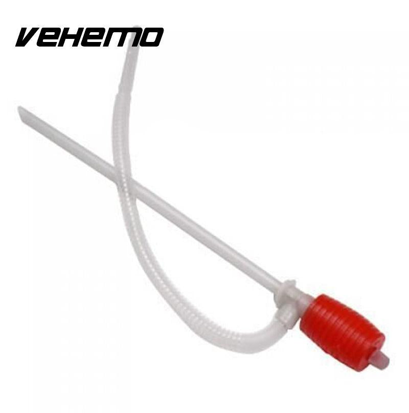 Vehemo OEM Hand Manual Gas Oil Water Liquid Transfer Pump Siphon Hose for Car Motorcyle Truck Car Liquid Pump